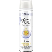 Gillette Satin Care Gel Ξυρίσματος Violet Swirl With a Touch of Olay για Άψογο Ξύρισμα 200ml