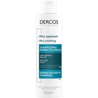 Vichy Dercos Ultra Soothing Dermatological Shampoo for Normal to Oily Hair 200ml - Καταπραϋντικό Σαμπουάν για Λιπαρά Μαλλιά
