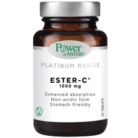 Power Health Platinum Range Ester C 1000mg 30tabs - Συμπλήρωμα Διατροφής Βιταμίνης C σε Εστερική Μορφή για Βέλτιστη Αφομοίωση από τον Οργανισμό