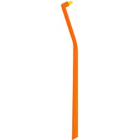 Curaprox CS 1006 Single Toothbrush 1 Τεμάχιο - Πορτοκαλί / Κίτρινο - Μονοθύσανη Οδοντόβουρτσα για Αποτελεσματικό Καθαρισμό Ορθοδοντικών Μηχανισμών & Εμφυτευμάτων