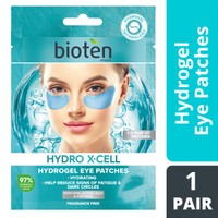Bioten Hydro X-Cell Patches 1 Ζευγάρι - Patches Ματιών για Ενυδάτωση & Μείωση του Πρηξίματος, Μαύρων Κύκλων με Υαλουρονικό Οξύ & Καφεΐνη