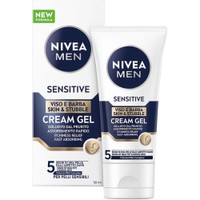 Nivea Men Sensitive Skin & Stubble Cream Gel Itchiness Relief 50ml - Κρέμα-Gel για Άμεση Ανακούφιση από Ερεθισμούς & Φαγούρα στα Γένια