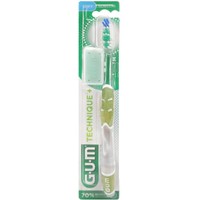 Gum Technique+ Soft Toothbrush Medium Πράσινο 1 Τεμάχιο, Κωδ 490 - Χειροκίνητη Οδοντόβουρτσα με Μαλακές Ίνες