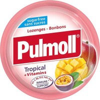 Pulmoll Tropical + Vitamins Candies 45g - Καραμέλες με Γεύση Τροπικών Φρούτων & Σύμπλεγμα Βιταμινών για την Καλή Λειτουργία του Ανοσοποιητικού Συστήματος