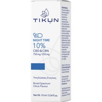 Tikun Night Time 10% CBD & CBN 750mg/250mg 10ml - Έλαιο Κάνναβης για Χαλάρωση πριν τον Ύπνο