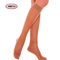 John's Support Stockings Knee High 40 Den 7-9mm Hg Κωδ 214520, 1 Ζευγάρι - Lama L/xl - Ελαστικές Κάλτσες Φλεβίτιδας Κάτω Γόνατος σε Μπεζ Χρώμα