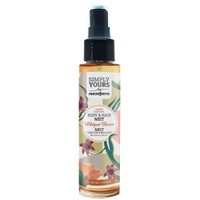 Macrovita Simply Yours Whisper Charm Vanilla & Jasmine Body & Hair Mist 100ml - Ενυδατικό Σπρέι Σώματος & Μαλλιών με Άρωμα Βανίλια & Γιασεμί