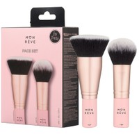 Mon Reve Les Petits Pouch & Brush Face Set 2 Τεμάχια - Σέτ Πινέλα για Μέικαπ & για Ρούζ