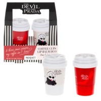 Mad Beauty Promo The Devil Wears Prada Coffee Cup Lip Balm Duo 2 Τεμάχια - Ενυδατικά Έλαια με Άρωμα Τριαντάφυλλο & Αλόη Βέρα για Απαλά Χείλη