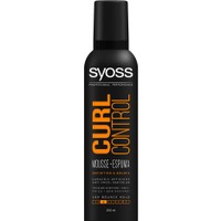 Syoss Mousse Curls Επαγγελματικός Αφρός Μαλλιών, Προσφέρει Ελαστικότητα στα Σγουρά Μαλλιά & Ανάλαφρο Κράτημα 250ml