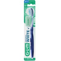 Gum Original White 563 Medium Toothbrush 1 Τεμάχιο - Μπλέ - Μέτριας Σκληρότητας Οδοντόβουρτσα για Φυσικά Λευκά Δόντια Κάθε Μέρα