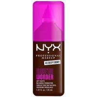 Nyx Professional Makeup Make'em Wonder Soft Matte Buildable Foundation 30ml - 43 Deep Ebony - Ενυδατικό & Απαλό Μάτ Μέικαπ για πιο Λεία, Ομοιόμορφη & Λαμπερή Επιδερμίδα