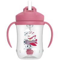 Dr Brown's Baby's First Straw Cup 6m+, 270ml, Κωδ TC91011 - Σάπιο Μήλο - Βρεφικό Κύπελλο με Εύπλαστο Καλαμάκι & Λαβές