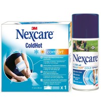 3M Nexcare Coldhot Πακέτο Προσφοράς Comfort Therapy Pack 1 Τεμάχιο & Δώρο Cold Spray 150ml - Παγοκύστη/Θερμοφόρα σε Μορφή Ζελέ 11cm x 26cm & Ψυκτικό Σπρέι για τις Περιπτώσεις Τραυμάτων και Κακώσεων