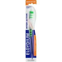 Elgydium Interactive Hard Toothbrush 1 Τεμάχιο - Πράσινο - Σκληρή Οδοντόβουρτσα με Δύο Διαφορετικά Μήκη Ινών για Βέλτιστο Καθαρισμό