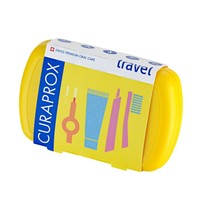 Curaprox Travel Set Yellow 1 Τεμάχιο - Σετ Ταξιδίου Στοματικής Φροντίδας σε Κίτρινο Χρώμα