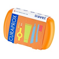 Curaprox Travel Set Orange 1 Τεμάχιο - Σετ Ταξιδίου Στοματικής Φροντίδας σε Πορτοκαλί Χρώμα