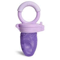 Munchkin Fresh Food Feeder 11087 6m+ Purple 1 Τεμάχιο - Πιπίλα Ταΐσματος με Προστατευτικό Δίχτυ σε Μωβ Χρώμα