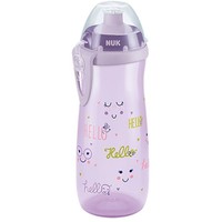 Nuk First Choice Sports Cup 24m+, 450ml - Μωβ - Παγουράκι με Καπάκι Push Pull Από Σιλικόνη