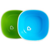 Munchkin Splash Bowls 6m+, 2 Τεμάχια - Πράσινο / Γαλάζιο - Μπολ με Αντιολισθητική Βάση