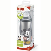 Nuk Disney Mickey Sports Cup Push-Pull BPA Free 24m+, 450ml - Γκρι - Πλαστικό Παγουράκι Πολυπροπυλενίου με Καπάκι Push-Pull από Σιλικόνη για Εύκολο Άνοιγμα & Κλείσιμο