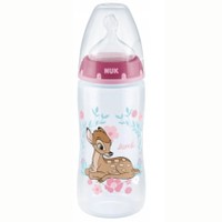 Nuk First Choice+ Disney Baby Anti-Colic PP Bottle 6-18m Bambi 300ml - Μπιμπερό Πολυπροπυλενίου με Θηλή Σιλικόνης & Δείκτη Ελέγχου Θερμοκρασίας