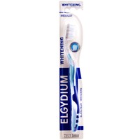 Elgydium Whitening Medium Toothbrush 1 Τεμάχιο - Γαλάζιο - Μέτρια Οδοντόβουρτσα για πιο Λευκά Δόντια