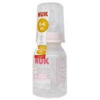 Nuk Classic Feeding Bottle Silicone Teat 110ml - Μπιμπερό Πολυπροπυλενίου με Θηλή Σιλικόνης