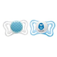 Chicco Silicone Soother Physio Forma Light 2-6m 2 Τεμάχια - Διάφανο/ Γαλάζιο - Ελαφριά Πιπίλα Σιλικόνης από 2 Έως 6 Μηνών
