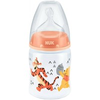 Nuk First Choice Plus Disney Winnie the Pooh 0-6m Anti-Colic Bottle 150ml - Πορτοκαλί 2 - Μπιμπερό Πολυπροπυλένιου (PP) με Θηλή Σιλικόνης από 0-6 Μηνών