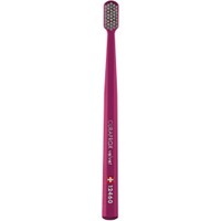 Curaprox CS 12460 Velvet Toothbrush 1 Τεμάχιο - Φούξια / Γκρι - Οδοντόβουρτσα με Εξαιρετικά Απαλές & Πυκνές Ίνες Curen για Πολύ Ευαίσθητα Δόντια