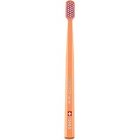 Curaprox CS 12460 Velvet Toothbrush 1 Τεμάχιο - Πορτοκαλί / Ροζ - Οδοντόβουρτσα με Εξαιρετικά Απαλές & Πυκνές Ίνες Curen για Πολύ Ευαίσθητα Δόντια