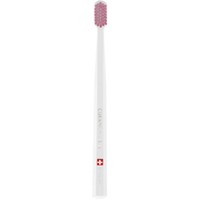 Curaprox CS 12460 Velvet Toothbrush 1 Τεμάχιο - Άσπρο / Ροζ - Οδοντόβουρτσα με Εξαιρετικά Απαλές & Πυκνές Ίνες Curen για Πολύ Ευαίσθητα Δόντια