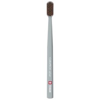 Curaprox CS 12460 Velvet Toothbrush 1 Τεμάχιο - Γκρι / Μπορντό - Οδοντόβουρτσα με Εξαιρετικά Απαλές & Πυκνές Ίνες Curen για Πολύ Ευαίσθητα Δόντια