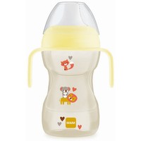 Mam Fun To Drink Cup 8m+ Κωδ 461, 270ml - Κίτρινο - Εκπαιδευτικό Ποτηράκι Πολυπροπυλενίου με Στόμιο & Βαλβίδα Σιλικόνης