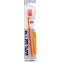 Elgydium Clinic Extra-Soft 15/100 Toothbrush 1 Τεμάχιο - Πορτοκαλί - Πολύ Μαλακή Οδοντόβουρτσα Κατάλληλη για Μετεγχειρητική Φροντίδα