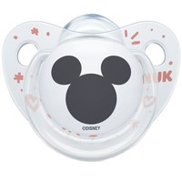 Nuk Trendline Disney Mickey Silicone 0-6 Μηνών 1 Τεμάχιο - Διάφανο - Ορθοδοντική Πιπίλα Σιλικόνης