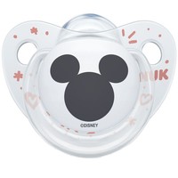 Nuk Trendline Disney Mickey Silicone 6-18 Μηνών 1 Τεμάχιο - Διάφανο - Ορθοδοντική Πιπίλα Σιλικόνης