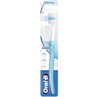 Oral-B 123 Indicator Medium Toothbrush 40mm 1 Τεμάχιο - Γαλάζιο / Λευκό - Χειροκίνητη Οδοντόβουρτσα, Μέτρια