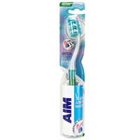 Aim Vertical Expert Double Face Soft Toothbrush 1 Τεμάχιο - Πράσινο - Μαλακή Οδοντόβουρτσα με Θυσάνους σε Σχήμα Βεντάλιας για Καθαρισμό των Μεσοδόντιων Διαστημάτων