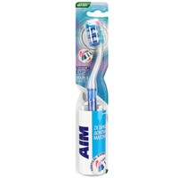 Aim Vertical Expert Double Face Soft Toothbrush 1 Τεμάχιο - Μπλε - Μαλακή Οδοντόβουρτσα με Θυσάνους σε Σχήμα Βεντάλιας για Καθαρισμό των Μεσοδόντιων Διαστημάτων