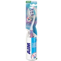 Aim Vertical Expert Double Face Soft Toothbrush 1 Τεμάχιο - Μωβ - Μαλακή Οδοντόβουρτσα με Θυσάνους σε Σχήμα Βεντάλιας για Καθαρισμό των Μεσοδόντιων Διαστημάτων