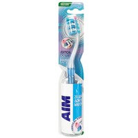 Aim Vertical Expert Double Face Soft Toothbrush 1 Τεμάχιο - Γαλάζιο - Μαλακή Οδοντόβουρτσα με Θυσάνους σε Σχήμα Βεντάλιας για Καθαρισμό των Μεσοδόντιων Διαστημάτων