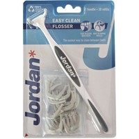 Jordan Easy Clean Flosser 1 Τεμάχιο & Refills 20 Τεμάχια Κωδ 310054 - Γκρι - Οδοντικό Νήμα με Λαβή & Ανταλλακτικά Νήματος