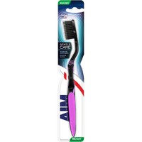 Aim Gentle Care Toothbrush Soft 1 Τεμάχιο - Μωβ / Μαύρο - Μαλακή Οδοντόβουρτσα με Θύσανους με Λεπτές Άκρες για Βαθύ Καθαρισμό & Λεύκανση Απαλή με τα Ούλα