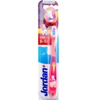 Jordan Step by Step 6-9 Years Soft Toothbrush 1 Τεμάχιο - Unicorn - Μαλακή Παιδική Οδοντόβουρτσα Κατάλληλη από 6 Έως 9 Ετών για Βαθύ Καθαρισμό με Καπάκι