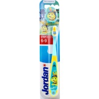 Jordan Step by Step 6-9 Years Soft Toothbrush 1 Τεμάχιο - Fox - Μαλακή Παιδική Οδοντόβουρτσα Κατάλληλη από 6 Έως 9 Ετών για Βαθύ Καθαρισμό με Καπάκι