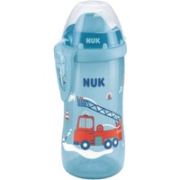 Nuk Flexi Cup First Choice 12m+, 300ml, Κωδ 10255410 - Μπλε 2 - Παγουράκι Πολυπροπυλενίου με Μαλακό Καλαμάκι Από Εύκαμπτη Σιλικόνη