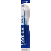 Elgydium Classic Hard Toothbrush 1 Τεμάχιο - Γαλάζιο - Χειροκίνητη Σκληρή Οδοντόβουρτσα Ενηλίκων με Εργονομική Λαβή & Αποστρογγυλεμένες Ίνες