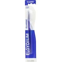 Elgydium Classic Hard Toothbrush 1 Τεμάχιο - Μωβ - Χειροκίνητη Σκληρή Οδοντόβουρτσα Ενηλίκων με Εργονομική Λαβή & Αποστρογγυλεμένες Ίνες